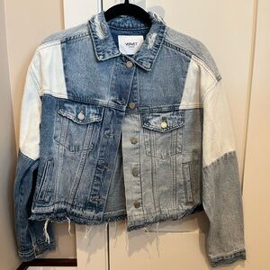 Patchwork jean jacket, size small
